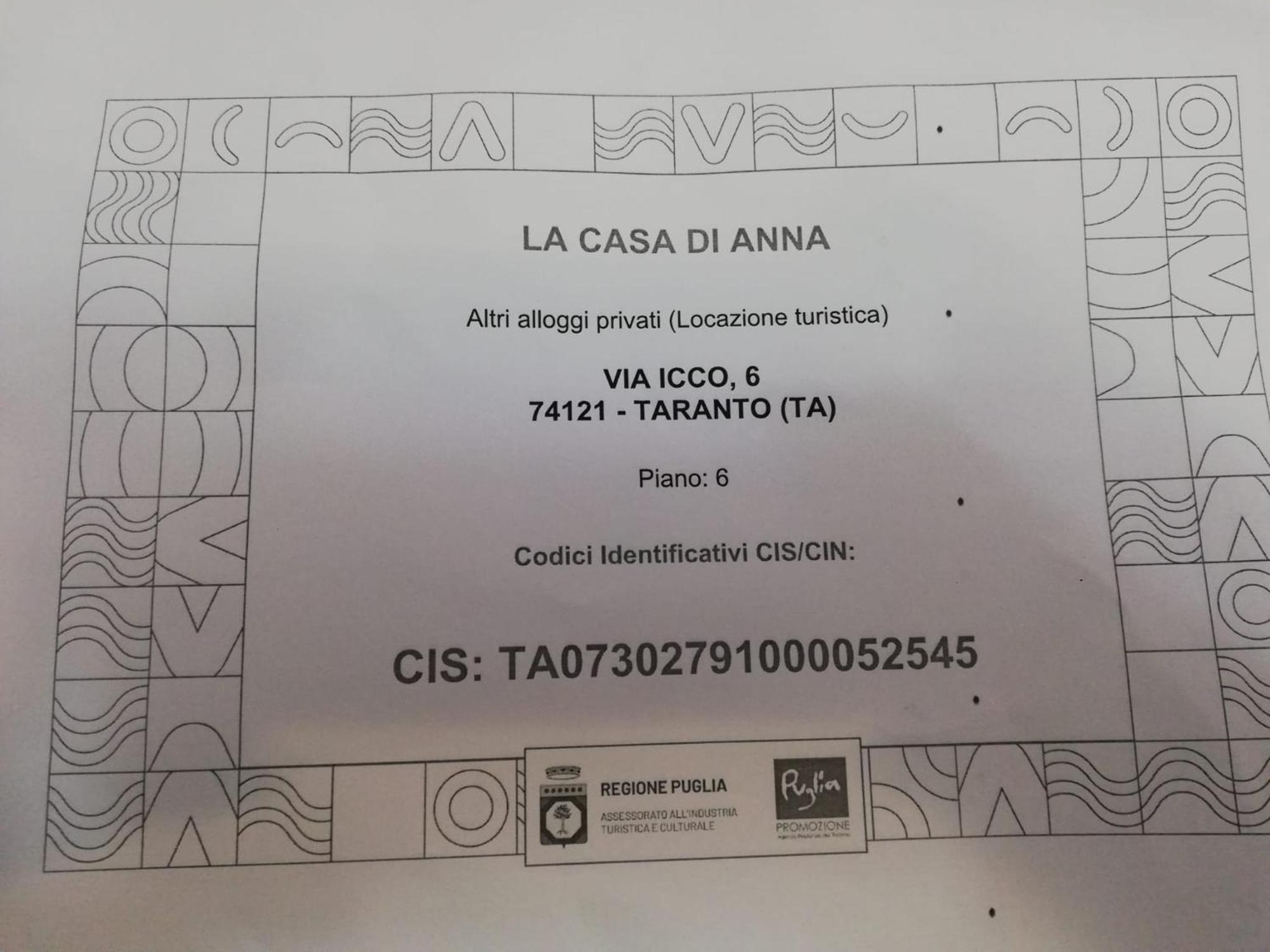 La Casa Di Anna Apartment Taranto Exterior photo